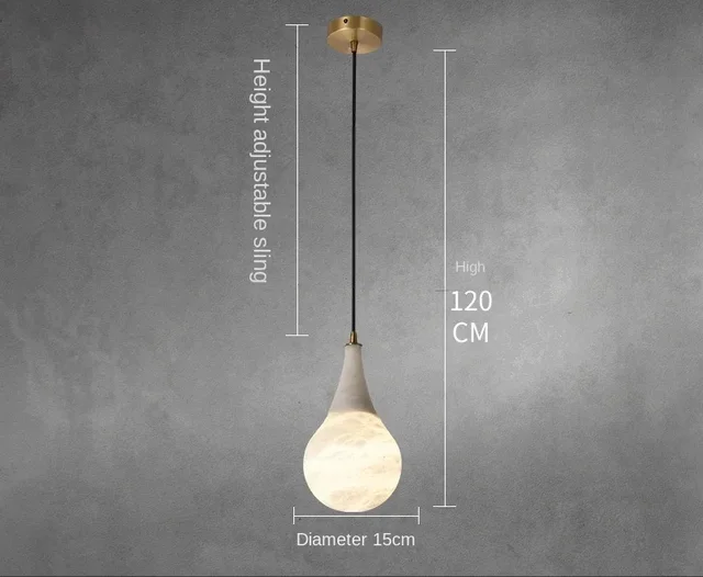 Подвесной светильник ENERLORD — мраморная серия - изображение 4