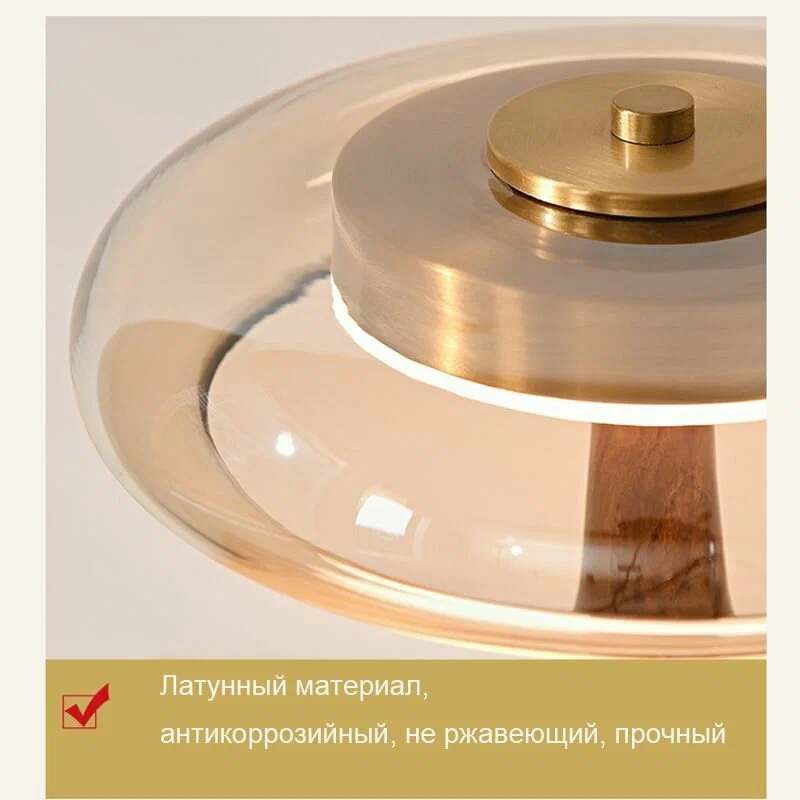 Легкая роскошная ретро-маленькая настольная лампа коричневый - изображение 3