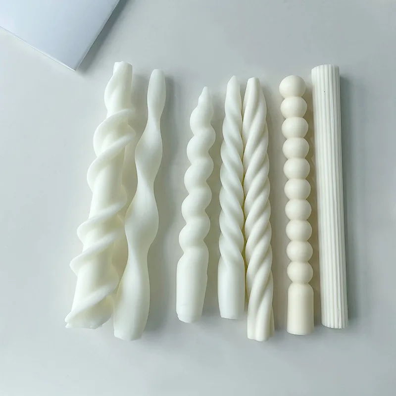Силиконовые формы для 3D-свечей: DIY-формы для длинных витых спиральных конических свечей - изображение 4