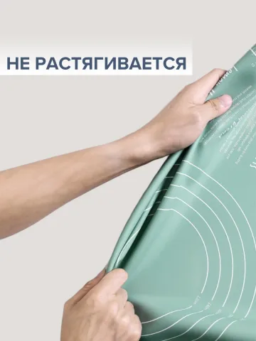 Набор для раскатки теста и выпечки силиконовый (коврик, скалка, шпатель)